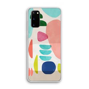 CaseCompany Bold Rounded Shapes: Samsung Galaxy S20 Transparant Hoesje