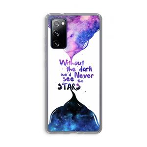 CaseCompany Stars quote: Samsung Galaxy S20 FE / S20 FE 5G Transparant Hoesje