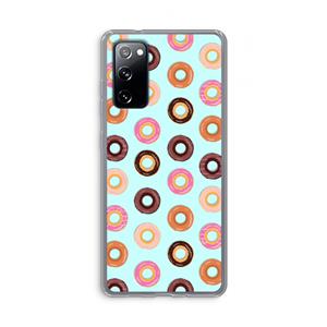 CaseCompany Donuts: Samsung Galaxy S20 FE / S20 FE 5G Transparant Hoesje