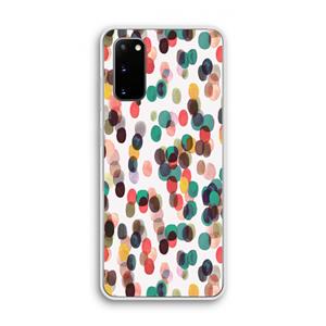 CaseCompany Tropical Dots: Samsung Galaxy S20 Transparant Hoesje