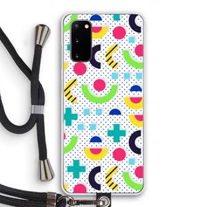 CaseCompany 8-bit N°1: Samsung Galaxy S20 Transparant Hoesje met koord