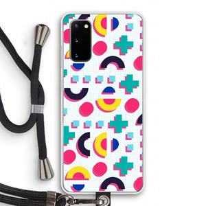 CaseCompany 8-bit N°2: Samsung Galaxy S20 Transparant Hoesje met koord