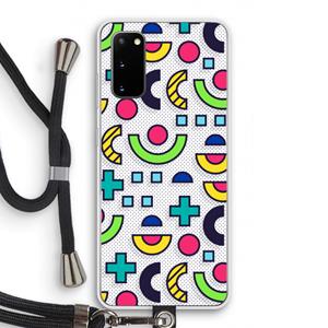 CaseCompany 8-bit N°6: Samsung Galaxy S20 Transparant Hoesje met koord