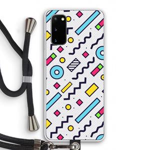 CaseCompany 8-bit N°8: Samsung Galaxy S20 Transparant Hoesje met koord