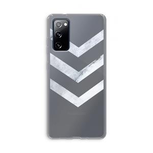 CaseCompany Marmeren pijlen: Samsung Galaxy S20 FE / S20 FE 5G Transparant Hoesje