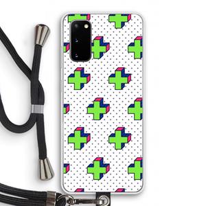 CaseCompany 8-bit N°10: Samsung Galaxy S20 Transparant Hoesje met koord