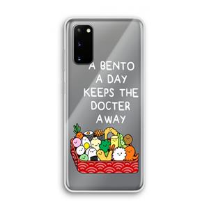 CaseCompany Bento a day: Samsung Galaxy S20 Transparant Hoesje