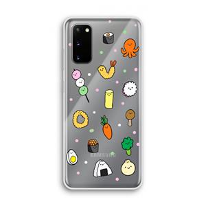 CaseCompany Happy bento friends: Samsung Galaxy S20 Transparant Hoesje