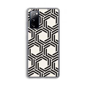 CaseCompany Geometrisch patroon: Samsung Galaxy S20 FE / S20 FE 5G Transparant Hoesje