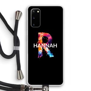 CaseCompany Abstract Spectrum: Samsung Galaxy S20 Transparant Hoesje met koord
