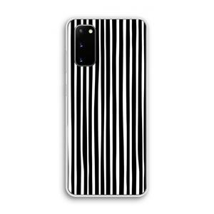 CaseCompany Stripes: Samsung Galaxy S20 Transparant Hoesje
