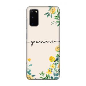 CaseCompany Gele bloemen: Volledig geprint Samsung Galaxy S20 Hoesje
