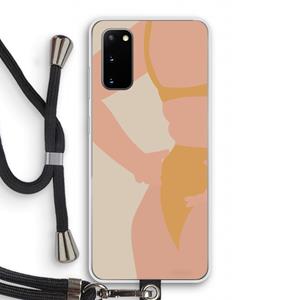 CaseCompany Bikini body: Samsung Galaxy S20 Transparant Hoesje met koord