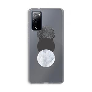 CaseCompany Marmeren cirkels: Samsung Galaxy S20 FE / S20 FE 5G Transparant Hoesje