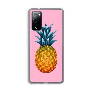 CaseCompany Grote ananas: Samsung Galaxy S20 FE / S20 FE 5G Transparant Hoesje