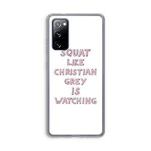 CaseCompany Christian Grey: Samsung Galaxy S20 FE / S20 FE 5G Transparant Hoesje