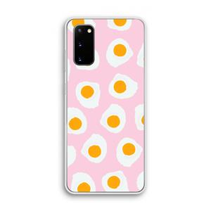 CaseCompany Dancing eggs: Samsung Galaxy S20 Transparant Hoesje