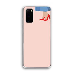 CaseCompany High heels: Samsung Galaxy S20 Transparant Hoesje