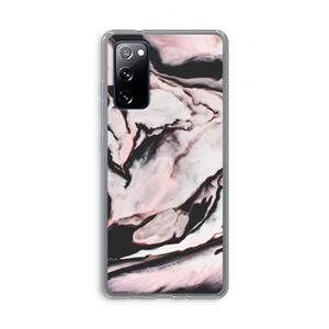CaseCompany Roze stroom: Samsung Galaxy S20 FE / S20 FE 5G Transparant Hoesje