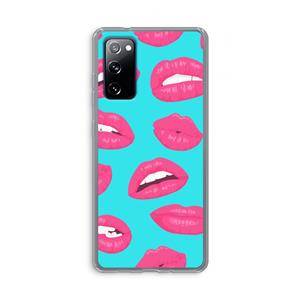 CaseCompany Bite my lip: Samsung Galaxy S20 FE / S20 FE 5G Transparant Hoesje