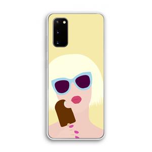 CaseCompany Ice cream: Samsung Galaxy S20 Transparant Hoesje