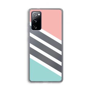 CaseCompany Strepen pastel: Samsung Galaxy S20 FE / S20 FE 5G Transparant Hoesje