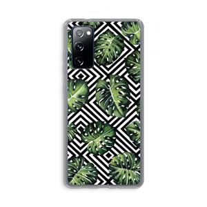 CaseCompany Geometrische jungle: Samsung Galaxy S20 FE / S20 FE 5G Transparant Hoesje