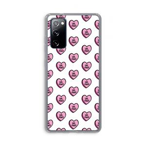 CaseCompany GIRL POWER: Samsung Galaxy S20 FE / S20 FE 5G Transparant Hoesje