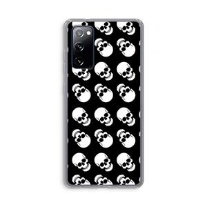 CaseCompany Musketon Skulls: Samsung Galaxy S20 FE / S20 FE 5G Transparant Hoesje