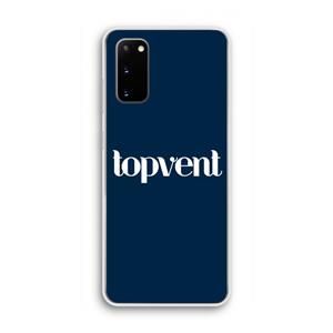 CaseCompany Topvent Navy: Samsung Galaxy S20 Transparant Hoesje