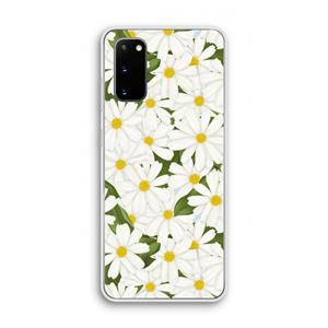 CaseCompany Summer Daisies: Samsung Galaxy S20 Transparant Hoesje