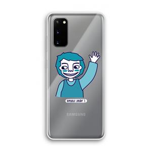 CaseCompany Zwaai: Samsung Galaxy S20 Transparant Hoesje
