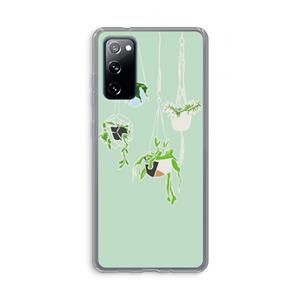 CaseCompany Hang In There: Samsung Galaxy S20 FE / S20 FE 5G Transparant Hoesje