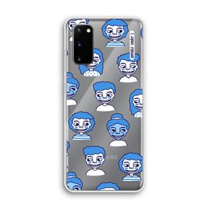 CaseCompany Gezichtjes: Samsung Galaxy S20 Transparant Hoesje