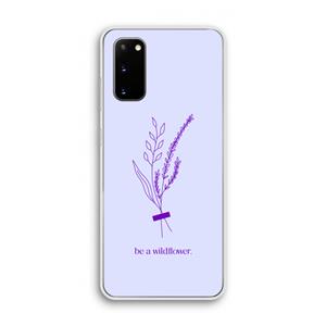 CaseCompany Be a wildflower: Samsung Galaxy S20 Transparant Hoesje
