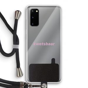 CaseCompany kwetsbaar: Samsung Galaxy S20 Transparant Hoesje met koord