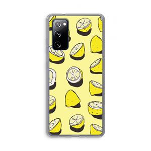 CaseCompany When Life Gives You Lemons...: Samsung Galaxy S20 FE / S20 FE 5G Transparant Hoesje