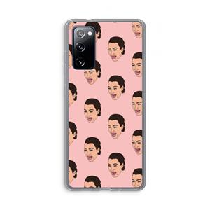 CaseCompany Ugly Cry Call: Samsung Galaxy S20 FE / S20 FE 5G Transparant Hoesje