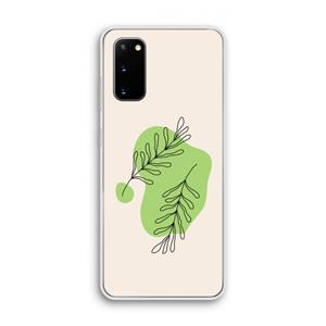 CaseCompany Beleaf in you: Samsung Galaxy S20 Transparant Hoesje