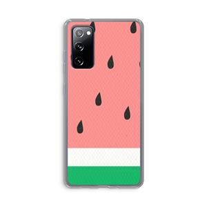CaseCompany Watermeloen: Samsung Galaxy S20 FE / S20 FE 5G Transparant Hoesje