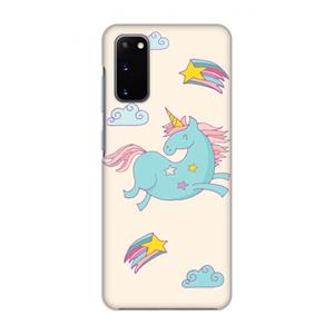CaseCompany Vliegende eenhoorn: Volledig geprint Samsung Galaxy S20 Hoesje