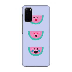 CaseCompany Smiley watermeloen: Volledig geprint Samsung Galaxy S20 Hoesje