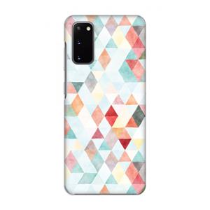 CaseCompany Gekleurde driehoekjes pastel: Volledig geprint Samsung Galaxy S20 Hoesje