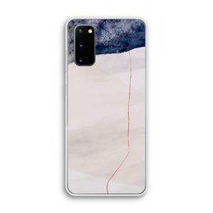 CaseCompany Stone White: Samsung Galaxy S20 Transparant Hoesje