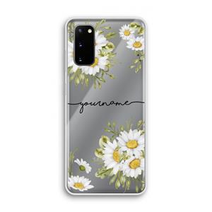 CaseCompany Daisies: Samsung Galaxy S20 Transparant Hoesje