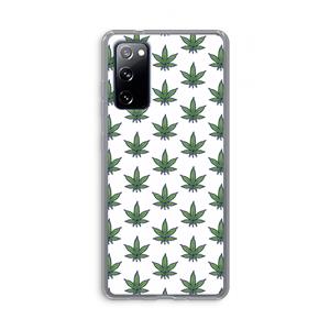CaseCompany Weed: Samsung Galaxy S20 FE / S20 FE 5G Transparant Hoesje