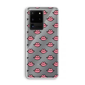 CaseCompany Lipjes: Samsung Galaxy S20 Ultra Transparant Hoesje