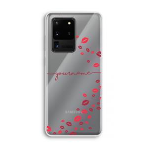 CaseCompany Kusjes: Samsung Galaxy S20 Ultra Transparant Hoesje
