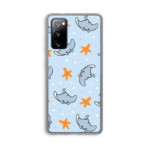 CaseCompany Manta: Samsung Galaxy S20 FE / S20 FE 5G Transparant Hoesje