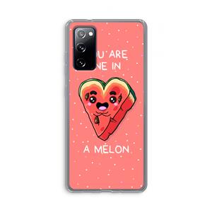 CaseCompany One In A Melon: Samsung Galaxy S20 FE / S20 FE 5G Transparant Hoesje